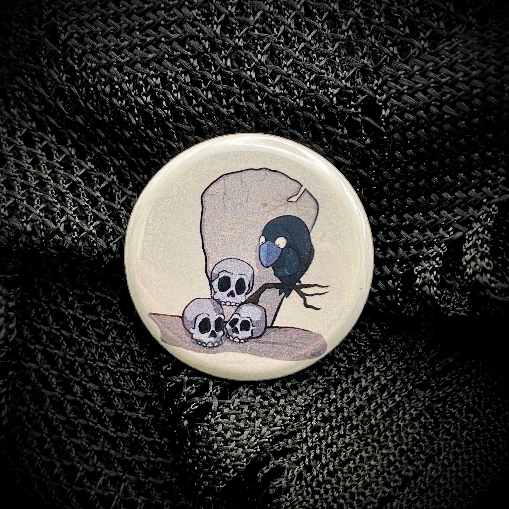 Scaredy Crow & Silly Skulls II - Button