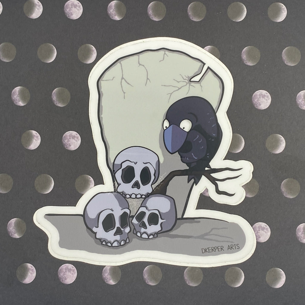 Scaredy Crow and Silly Skulls II - Sticker