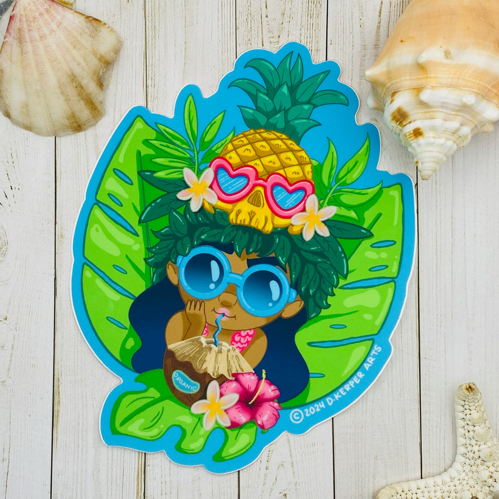 Pineapple “Punk” Princess - Sticker
