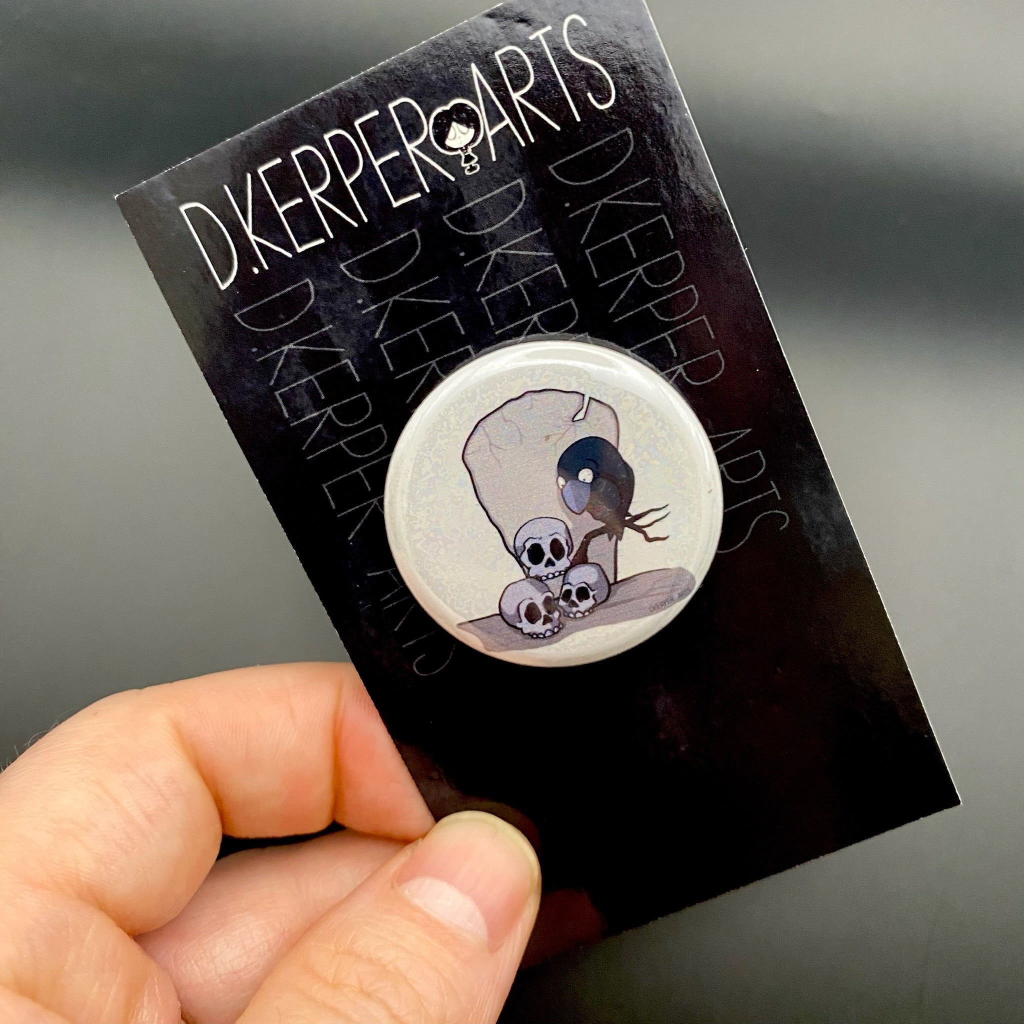 Scaredy Crow & Silly Skulls II - Button