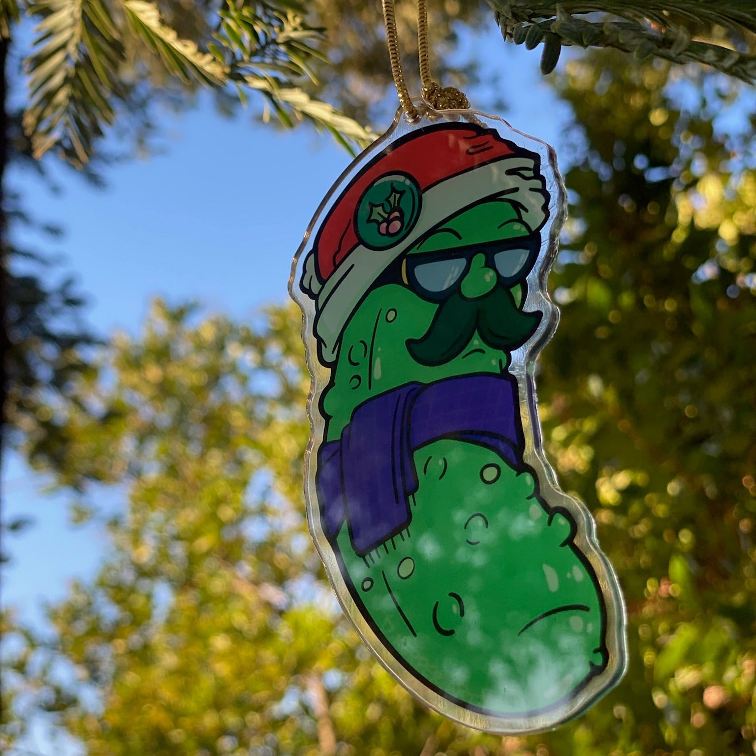 Hipster Pickle - Ornament