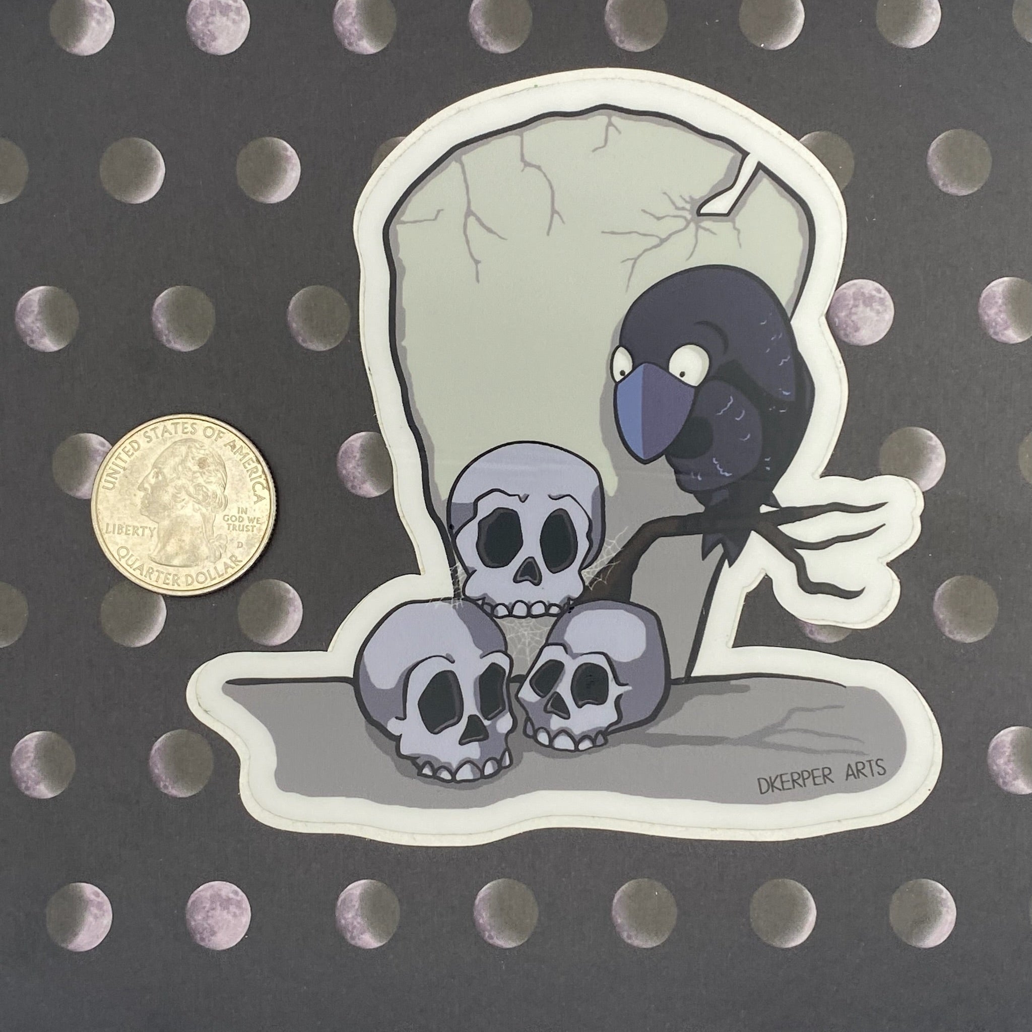 Scaredy Crow and Silly Skulls II - Sticker