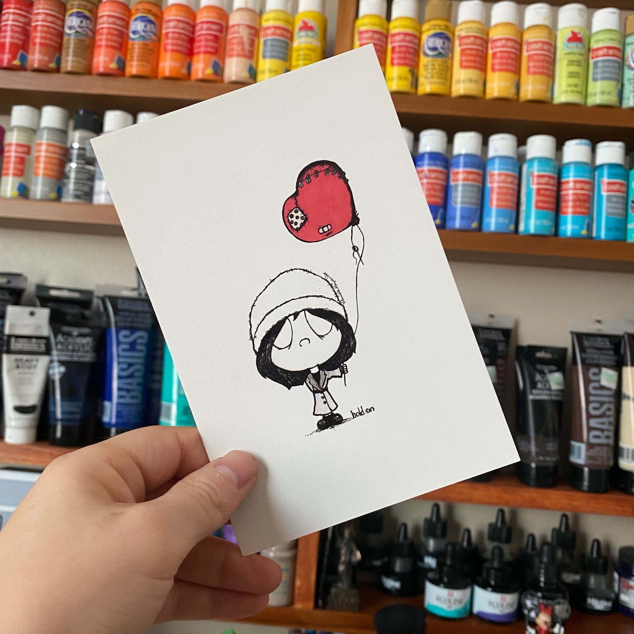 Hold On - Print